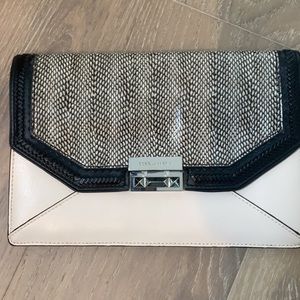 BCBGMAXAZRIA Harlow Snakeskin Envelope Clutch